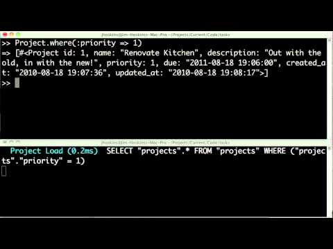 Rails ActiveRecord Part 1