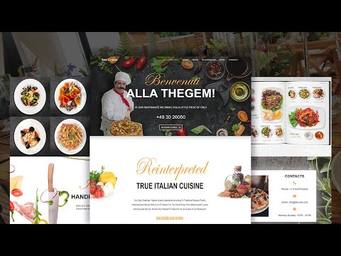 Complete Responsive Food / Restaurant Website  Using HTML / CSS / JAVASCRIPT