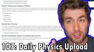 "What do you want to do with physics?" | How To Find Research Specialties