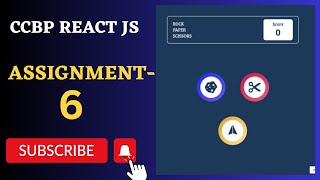 Rock Paper Scissors | Assignment 4 | REACT JS | NxtWave | CCBP 4.0