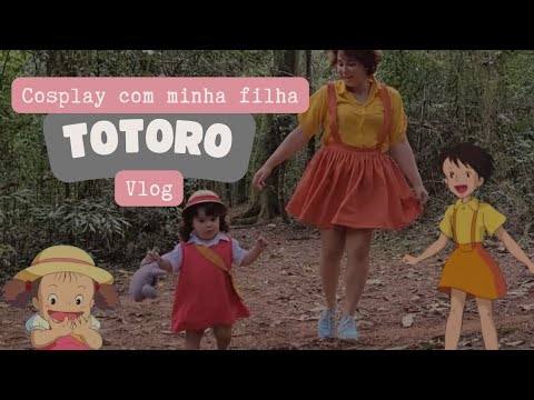 Cosplay Mei e Satsuki - Totoro - Primeiro cosplay da Helena