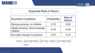 risk and expected return 1 4