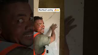 This is the accuracy you get working with us #tilingwork #tilingtips #interiordecor