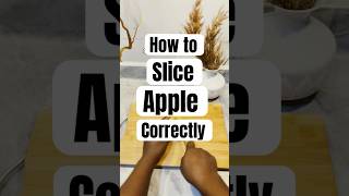 Easiest way to slice your apple #howtosliceappple #applehack #apple #foodie