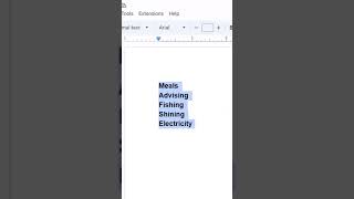 Google Docs: Sort Your Content Alphabetically