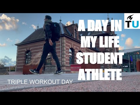 A Day in My Life as a Student-Athlete at TU Delft (Triple Workout Day)