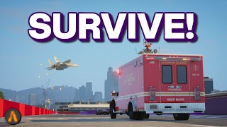 Trying to survive the aircraft! : GTA FiveM
