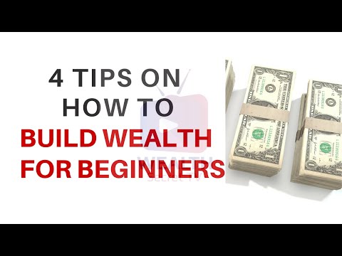 HOW TO BUILD WEALTH FOR BEGINNERS | 4 TIPS FOR THE BEGINNERS