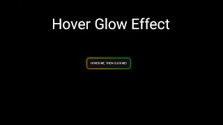 Hover Glow Effect ( #button 01)