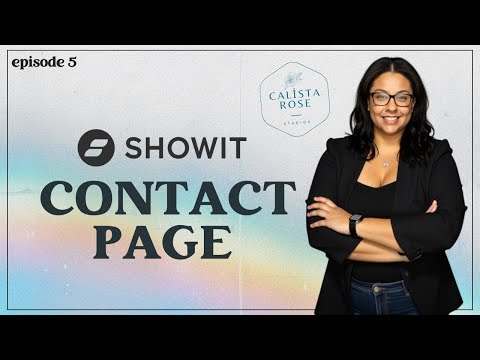 Showit Contact Page | Showit Website Tutorial | Build Your Website Step by Step