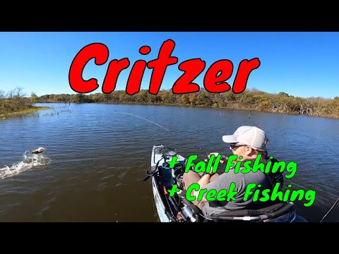 Kayak Bass Fishing: Creek Exploring - Fall Fishing - Critzer - Kansas