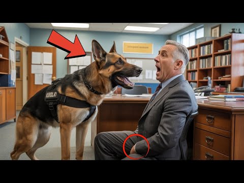 K9 Dog Refuses to Leave Principal’s Office — What He Smells Leads to a Shocking Discovery