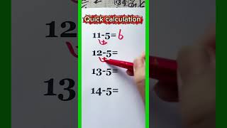 This isn’t just subtraction... it’s a math trick! 😏🧠💥#MathHack #QuickCalculation #BrainGame