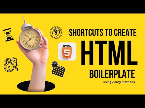 how to create HTML boilerplate in 2 easy and fast methods#tutorials #htmltutorial #html5 #html #tech