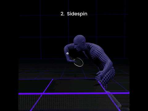 4 different techniques for the reverse pendulum serve - #tabletennis  #pingpong