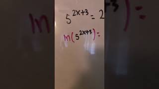 Solving an exponential equation using natural logarithms