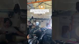 POV flying to Antarctica on a cargo plane full of scientists #antarctica #cargoplane #aviation #fly