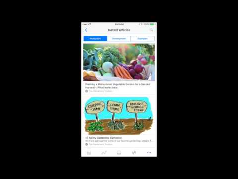 Using The Facebook Pages App to Check your Instant Articles