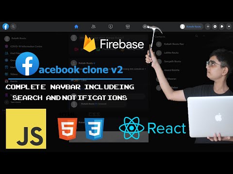 🚀🚀Complete Navbar with Search and Notifications with Redux | Facebook Clone V2 | DecaCode73