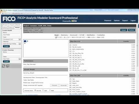 FICO® Analytic Modeler Scorecard Professional Demo