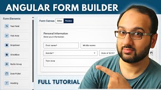 Build a Dynamic Form Builder with Material, Drag & Drop & Code Export! (Part 3)