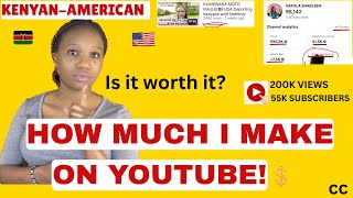 How Much Youtube Pays🇰🇪Kenyans for 1000 views | My YouTube Earnings Breakdown! 📊
