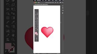 How To Create Heart Shape  #adobeillustratortipsandtricks #howtocreatelogo #viralshorts