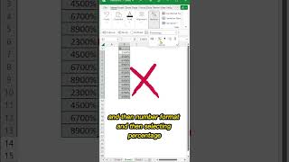 how to convert numbers into percentages in Microsoft Excel correctly. #office365 #exceltricks #excel