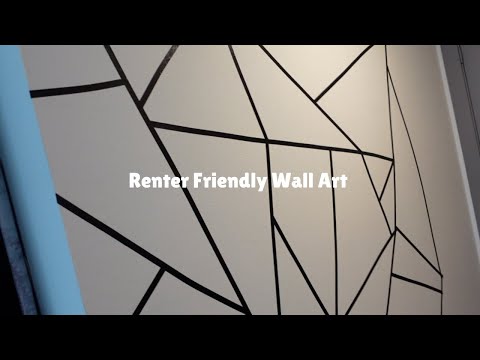 Wall Makeover Using Tape I Renter Friendly