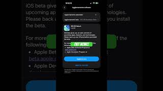 iOS 26 beta 4 out now!! #ios26 #iosbeta #beta #shorts #apple #iphone #youtubeshorts #ytshorts #ios