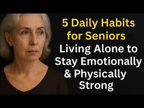 "5 Powerful Habits to Stay Happy, Healthy, and Sharp While Living Alone in Old Age"