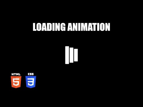 Vertical Bars Loading Animation | HTML & CSS Tutorial