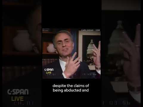 Carl Sagan on UFO’s - “Extraordinary claims require extraordinary evidence”