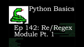 Python Basics Re Module Pt  1
