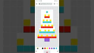 Pixel Art tutorial -  Christmas tree browser game  | Gamemymy #Shorts