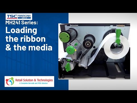 TSC MH241 Series: How to Load Ribbon and Media