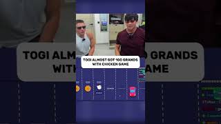 TOGI almost got 100 grands with chicken game 😭 #kickstreaming