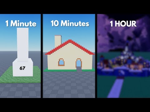 I made a Roblox map in 1 Min VS 10 Min VS 1 Hour