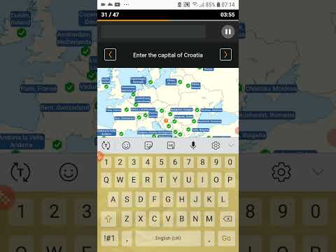 playing an capital game in sporcle + voice reveal