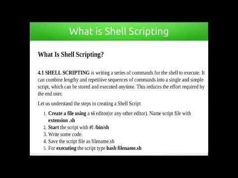 Shell Scripting Introduction (part 1)