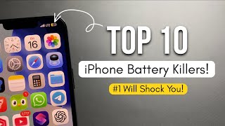 Top 10 iPhone Battery Drainers (Ranked) — Fix Them FAST! (iOS 26)