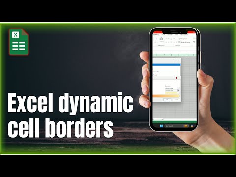 ✅ How To Make Dynamic Cell Borders In Excel Fast!
