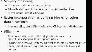 Brief Coverage of Immutability and Value Objects