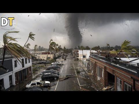 Terrible destruction in Chile now! Strong tornado hits Puerto Varas,Houses destroyed!