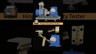 Machine to test durability of Hinges #mechanical #testing #mechanism #machines #cad #tools