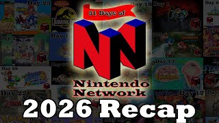 2026 Recap of the 31 Days of the Nintendo Network!