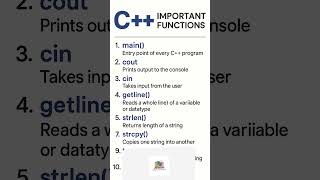 Top 10 Most Important C++ Functions for Beginners | C++ Programming Tutorial
