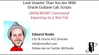 Essbase DATAEXPORT Command: Exporting to a Text File