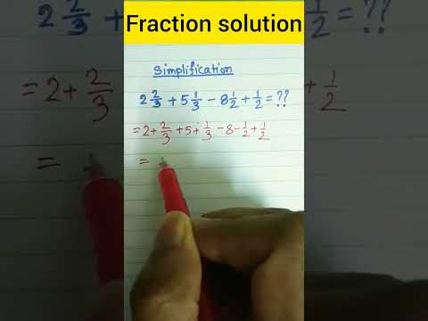 mixed fraction solve in 3 seconds trick hack #trending #shorts