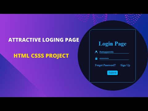Attractive Login Page Blue and Dark black #css #html #webdevelopment #webdesign #programming #coding